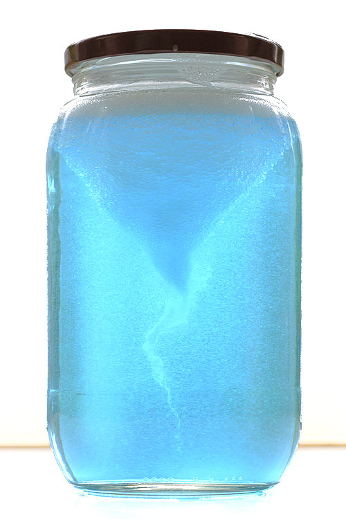 This tornado in a jar experiment is crazy simple, but it's SO COOL to watch! It takes less than five minutes to put together. Easiest science lesson ever! 