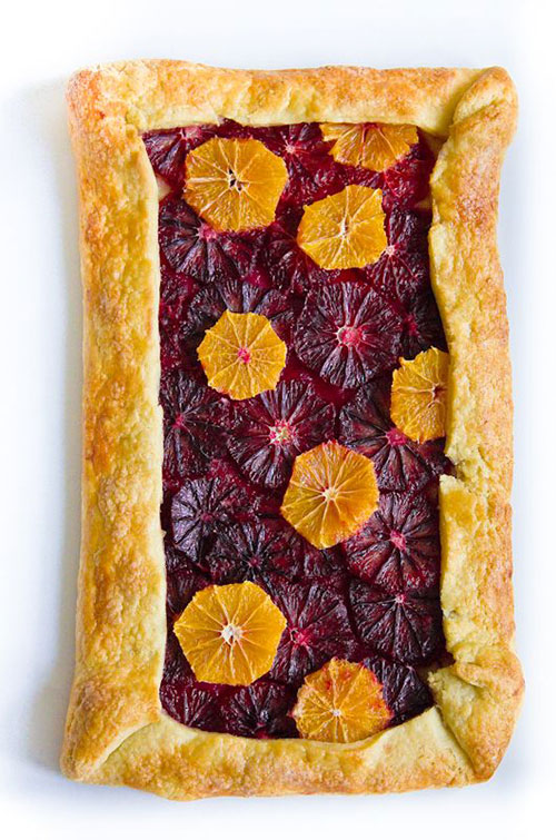 50+ Best Recipes for Fresh Clementines - Blood Orange and Clementine Galette