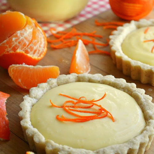50+ Best Recipes for Fresh Clementines - Clementine Cream Tarts