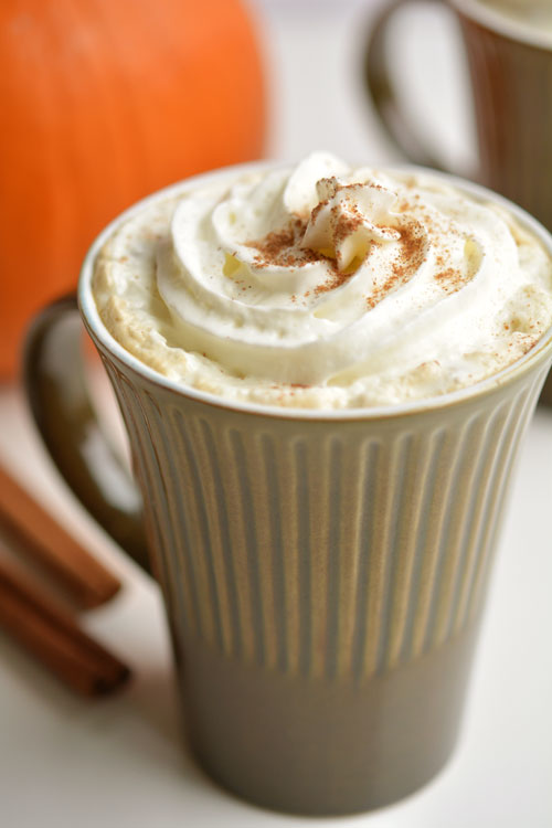 This slow cooker pumpkin spice latte recipe is AMAZING. I can't imagine ever buying one again, because the homemade crock pot version is soooo good! Mmmm...