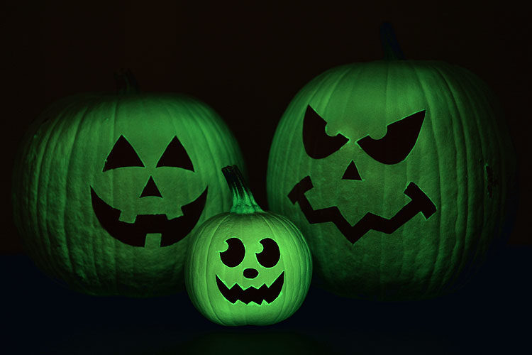 Halloween Craft - Glow in the Dark Pumpkins
