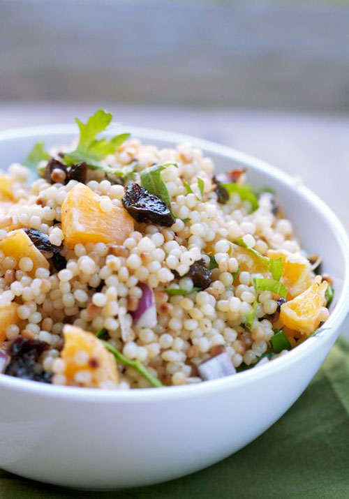50+ Best Recipes for Fresh Clementines - Israeli Couscous Clementine Salad