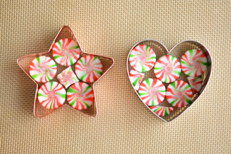 40+ Easy Christmas Crafts for Kids - Melted Peppermint Candy Ornaments