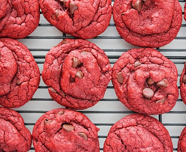 These gorgeous and decadent red velvet chocolate chip cookies are so simple and easy to make! The perfect treat for any chocolate lover!