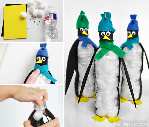 How to Make Water Bottle Penguins