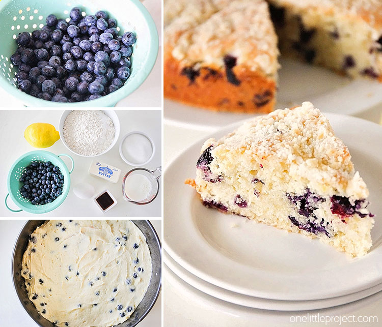 This blueberry buttermilk breakfast cake is DELICIOUS! Loaded with juicy blueberries and topped with a buttery streusel. Perfect for breakfast or anytime! Mmmm...