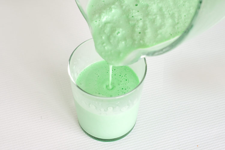 A yummy treat for St. Patrick's Day, this shamrock shake recipe is so easy to make at home!