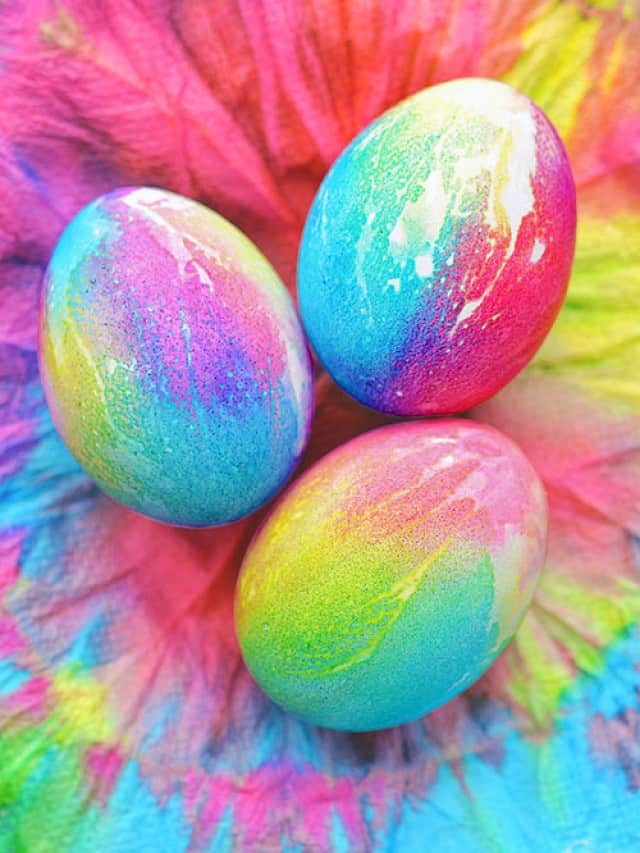 Tie Dye Easter Eggs