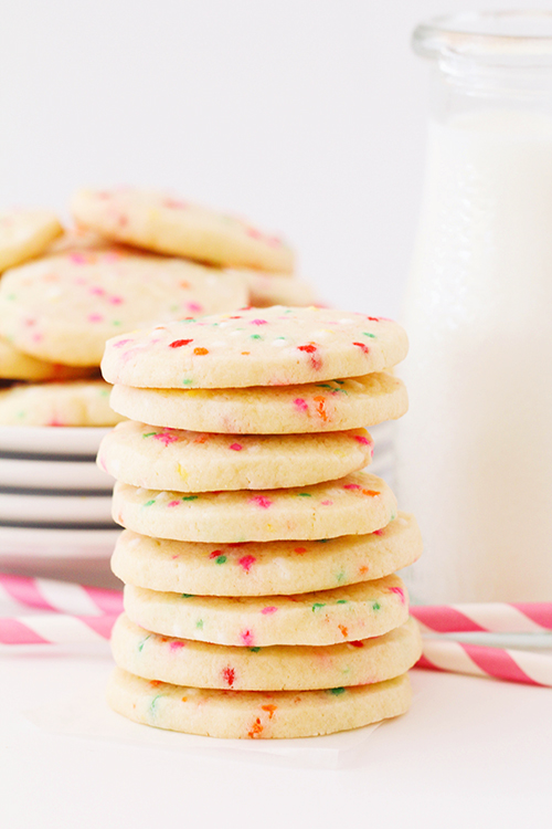 These slice and bake sprinkle sugar cookies are so delicious and fun too! They're super easy to make ahead, for a delicious anytime treat!