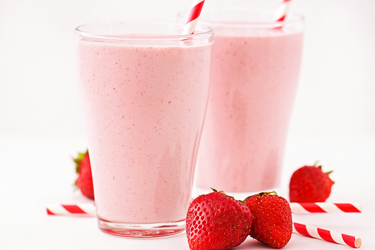 This strawberry malt shake is so creamy and delicious. It has only four ingredients, and is so easy to make. Perfect for satisfying that sweet tooth!