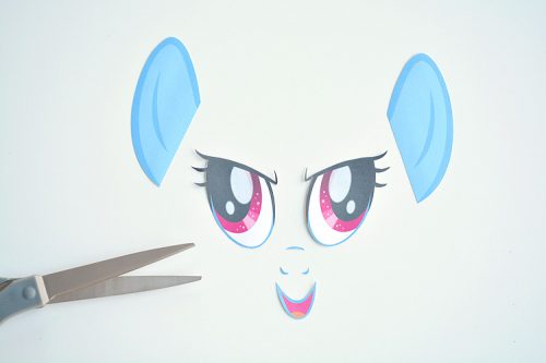 No-Carve My Little Pony Pumpkins with Free Printable Face Template
