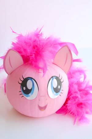 No-Carve My Little Pony Pumpkins with Free Printable Face Template