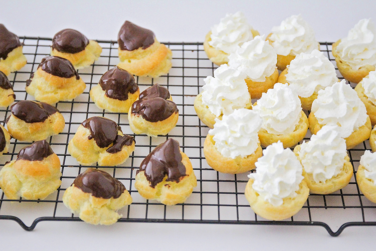 These classic cream puffs are beautiful, delicious, and impressive - and so easy to make! They're perfect for holiday parties and entertaining!