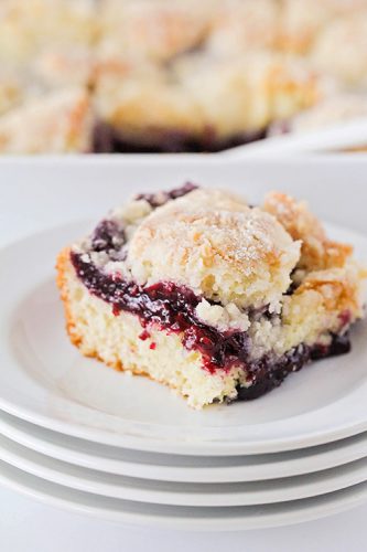 Mixed Berry Coffee Cake - One Little Project