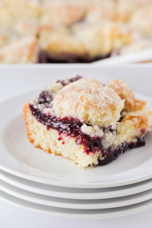 This deliciously sweet mixed berry coffee cake is simple and quick to make, and perfect for entertaining. It's sure to be a favorite!