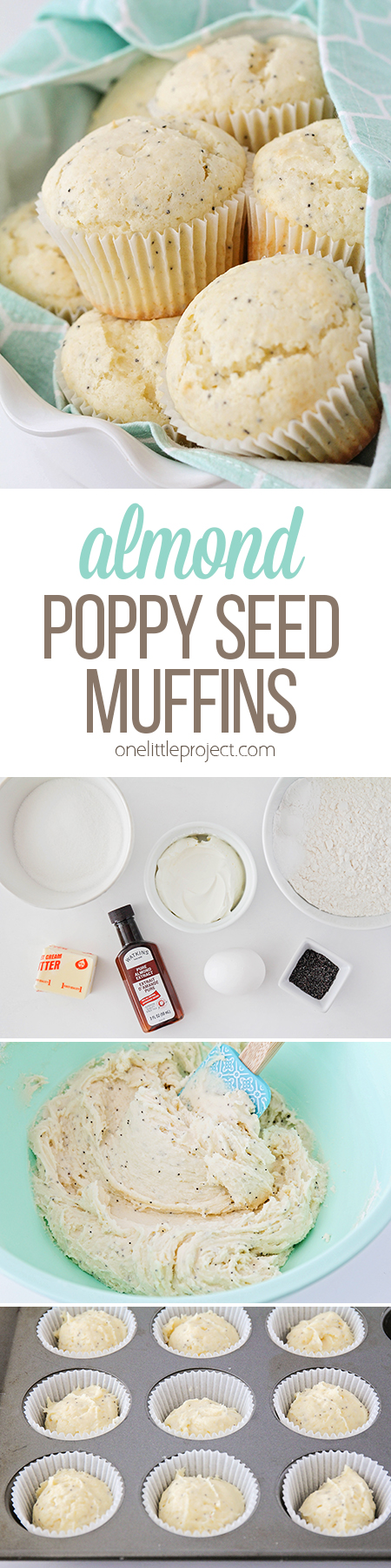 These light and fluffy almond poppy seed muffins are so incredibly delicious, and easy to make too! They're perfect for breakfast or brunch, and snacking any time!