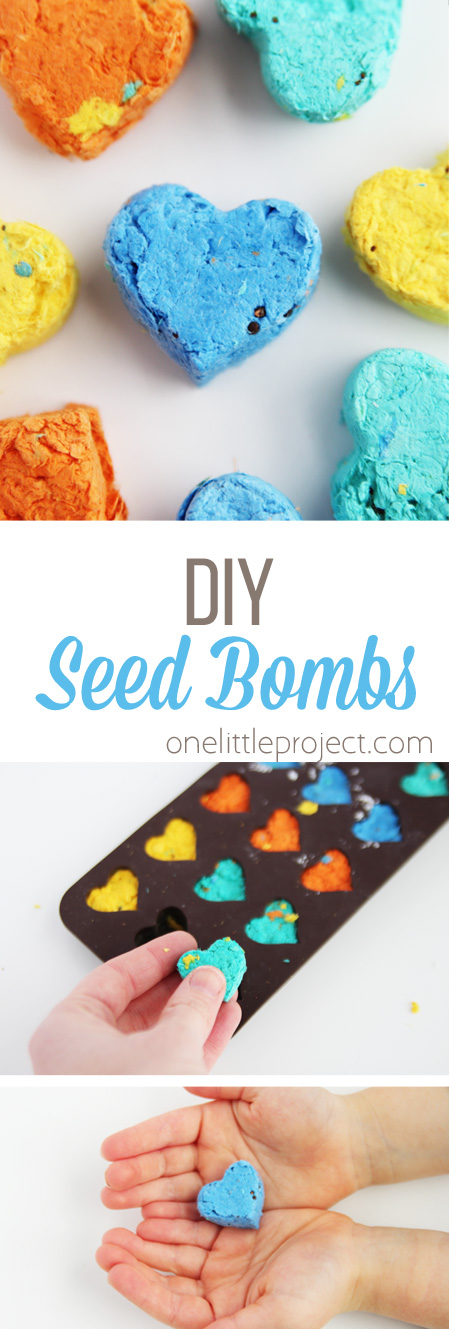These adorable little seed bombs are so easy to make and would make a lovely Mother's Day or teacher gift! Kids of all ages will love helping with this DIY garden craft!