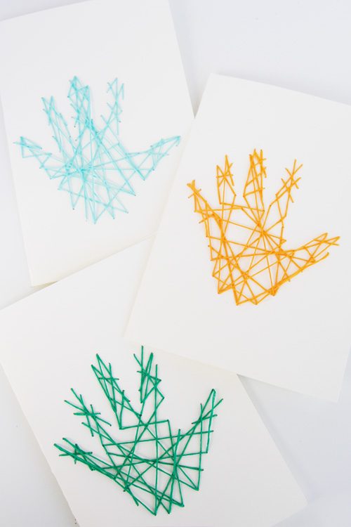 Summer Crafts for Preschoolers – Handprint String Art