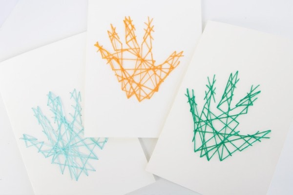 Handprint String Art - One Little Project