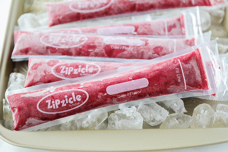 These berry lemonade freezer pops are so sweet and refreshing, and perfect for cooling off on a hot summer day. They're so easy to make, and have only three ingredients!