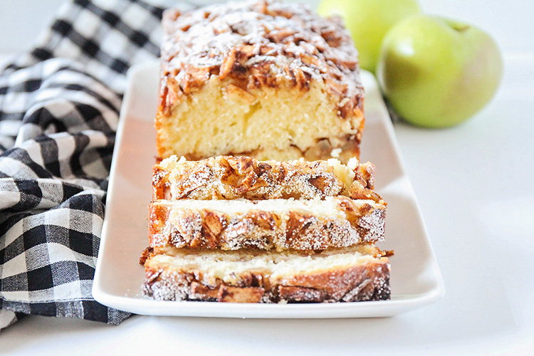 This beautiful and sweet apple cinnamon pound cake is the perfect treat for fall! It's easy to make, and has the most delicious combination of flavors!
