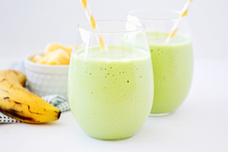 This tropical green smoothie has a delicious combination of flavors, and is so easy to make. It's the perfect healthy way to start the day!