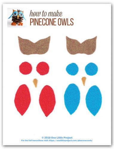 How to make pinecone owls