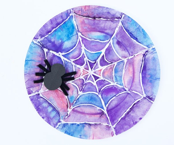 Watercolor Spider Web