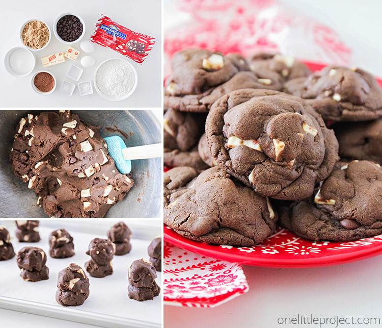 These peppermint chocolate cookies have the perfect soft and fudgy texture, with a sweet combination of flavors that's delicious and festive! 