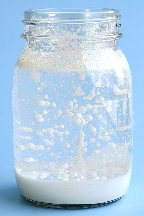 Crafts for Winter - Snowstorm in a Jar