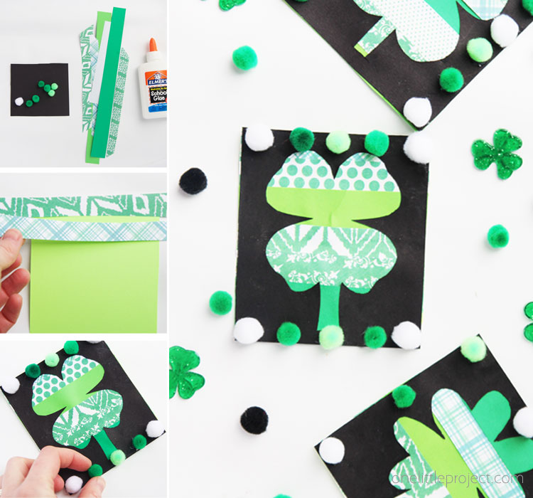 These paper strip clovers are SO easy to make and are the perfect St. Patricks Day craft for kids of all ages!