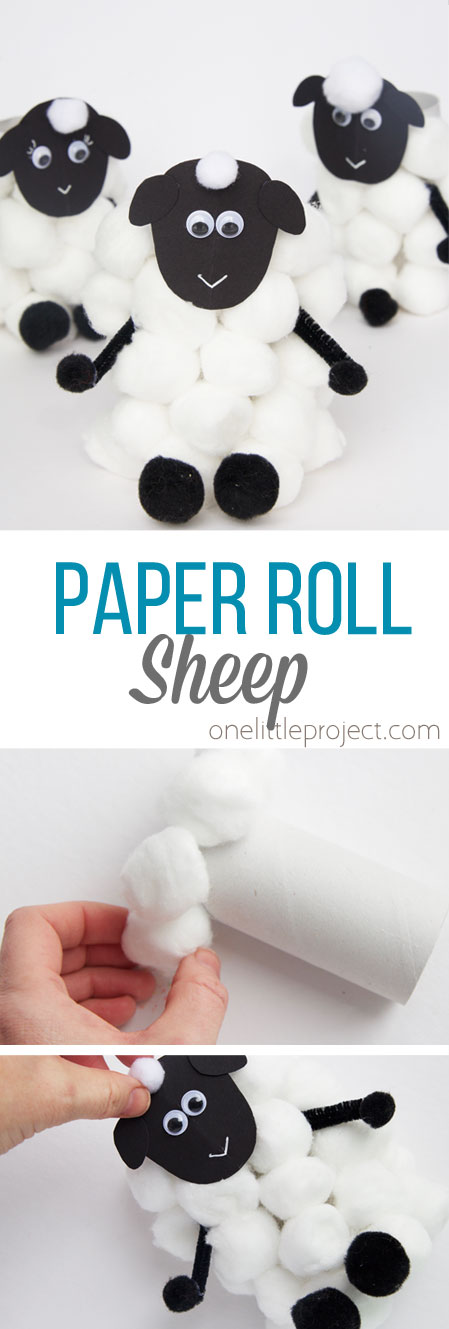 These paper roll sheep are so easy for kids of all ages to make. It's the perfect spring craft for kids!