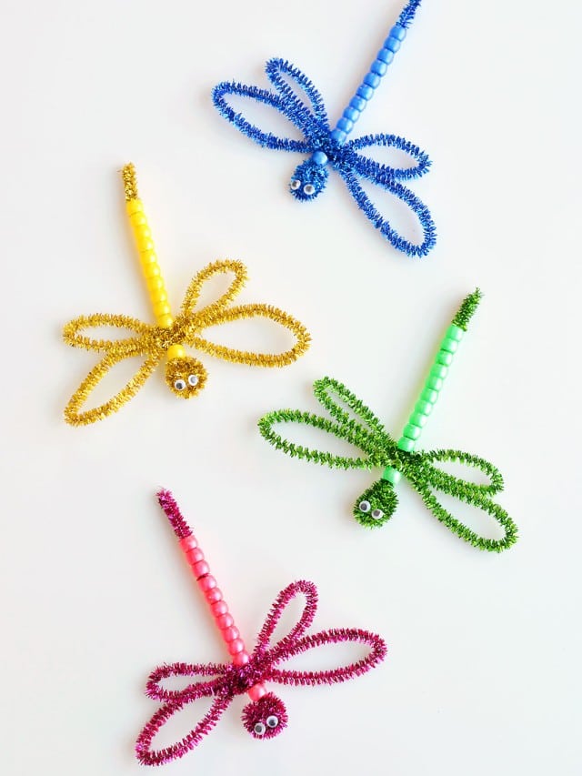 Beaded Pipe Cleaner Dragonflies