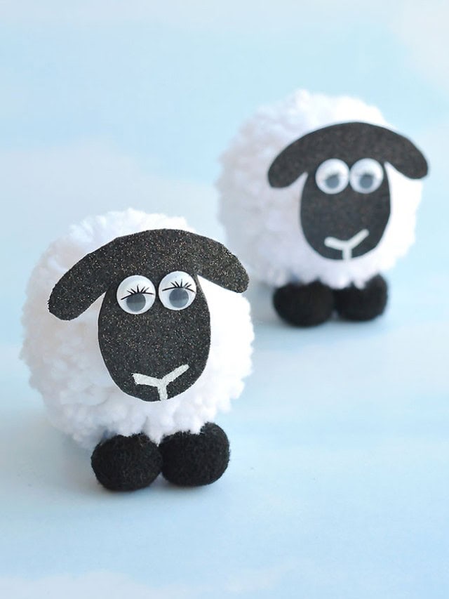 How to Make Pom Pom Sheep
