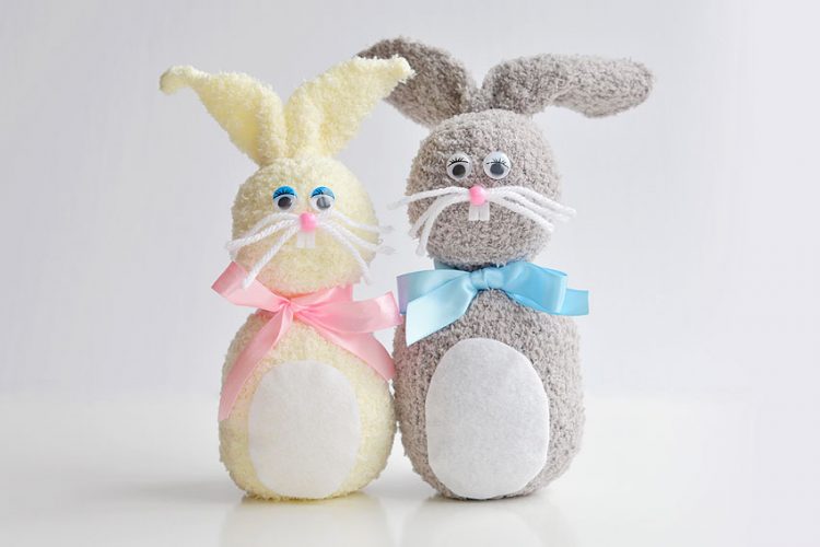 How to make a no-sew sock bunny rabbit