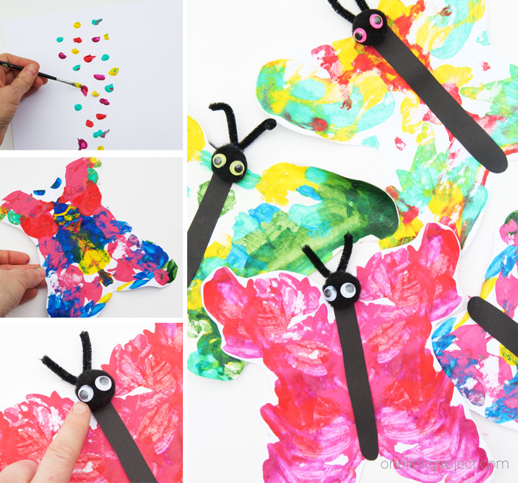 These butterfly squish paintings are easy for kids of all ages to make. This is a great craft for spring or Mother's Day!