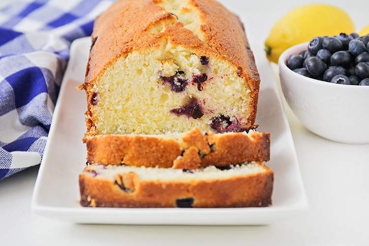 This sweet and tender lemon blueberry bread is so flavorful and delicious! It's easy to make, and perfect for breakfast or dessert! 