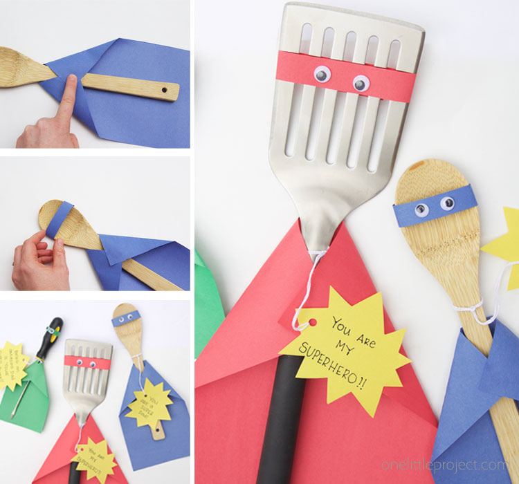 This Father's Day craft for kids is a great way to give dad a gift that he will love while sending him the message that he is a superhero in your life! 