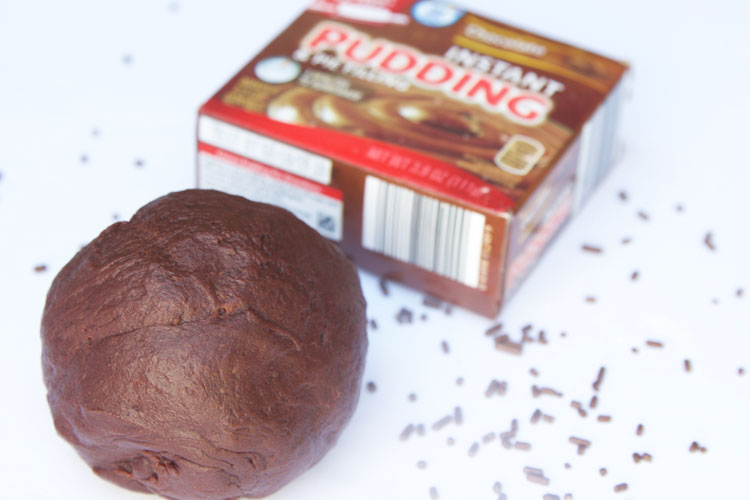 This chocolate pudding slime only requires 4 ingredients and smells so yummy! It's SUCH an easy edible slime recipe!