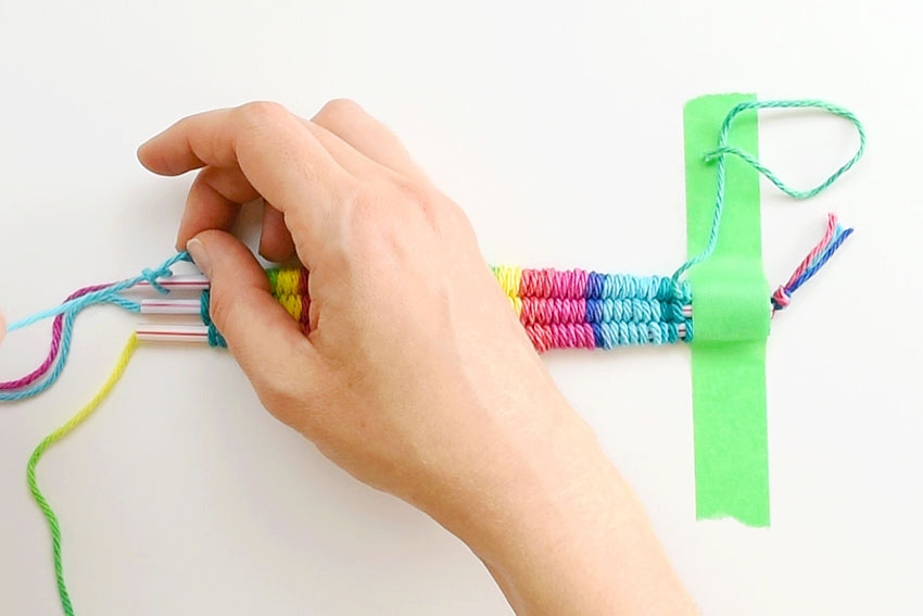 Straw Weaving Instructions  How to Weave with Drinking Straws and Yarn