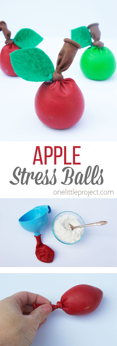 apple shaped stress ball