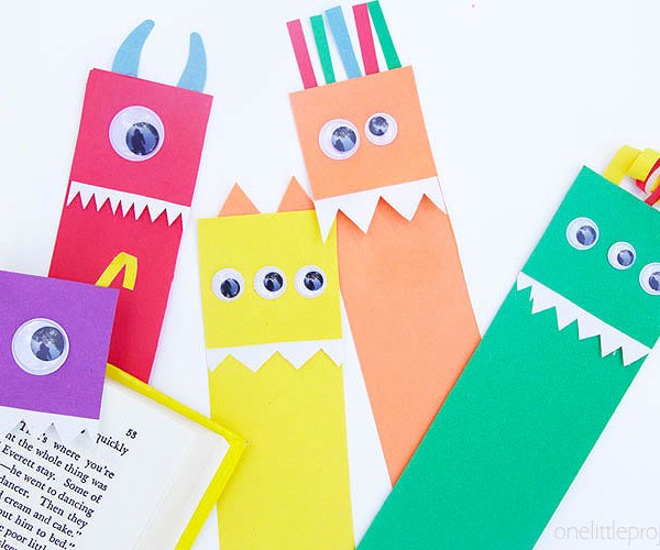 Paper Monster Bookmarks