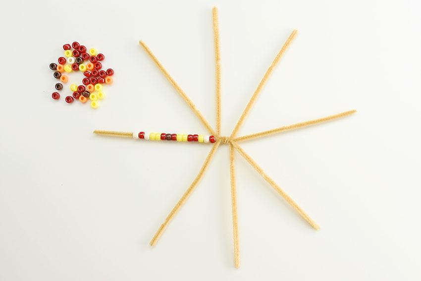 Beaded Pipe Cleaner Indian Corn
