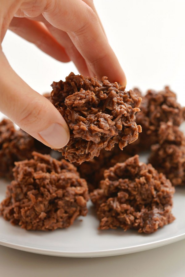 No-Bake Chocolate Haystacks Cookies - One Little Project