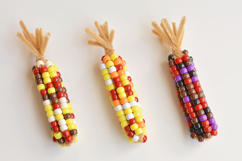 How To Make Indian Corn With Beads - Printable Templates Free