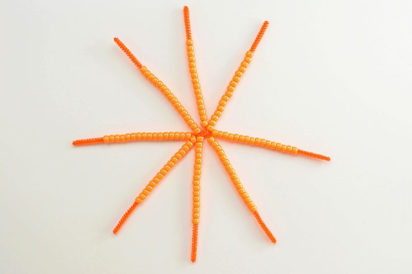 How to Make Beaded Pipe Cleaner Pumpkins