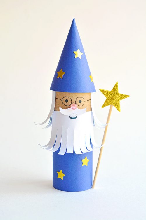 Summer Crafts for Preschoolers – Paper Roll Wizard