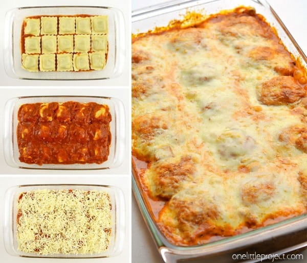 Lazy Lasagna with Baked Ravioli | Easy Ravioli Lasagna Recipe