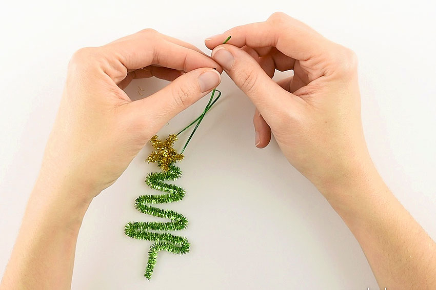 Pipe Cleaner Tree Ornaments
