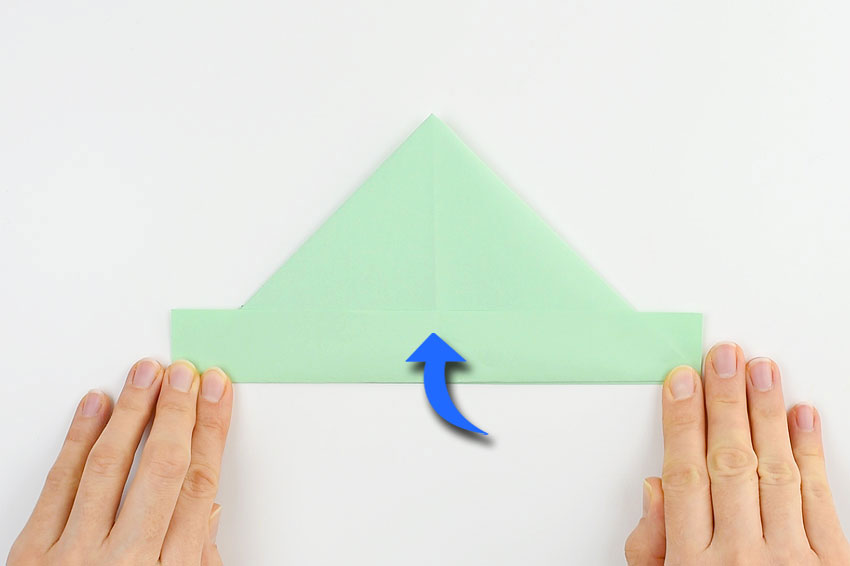 How to make a paper boat - step 6